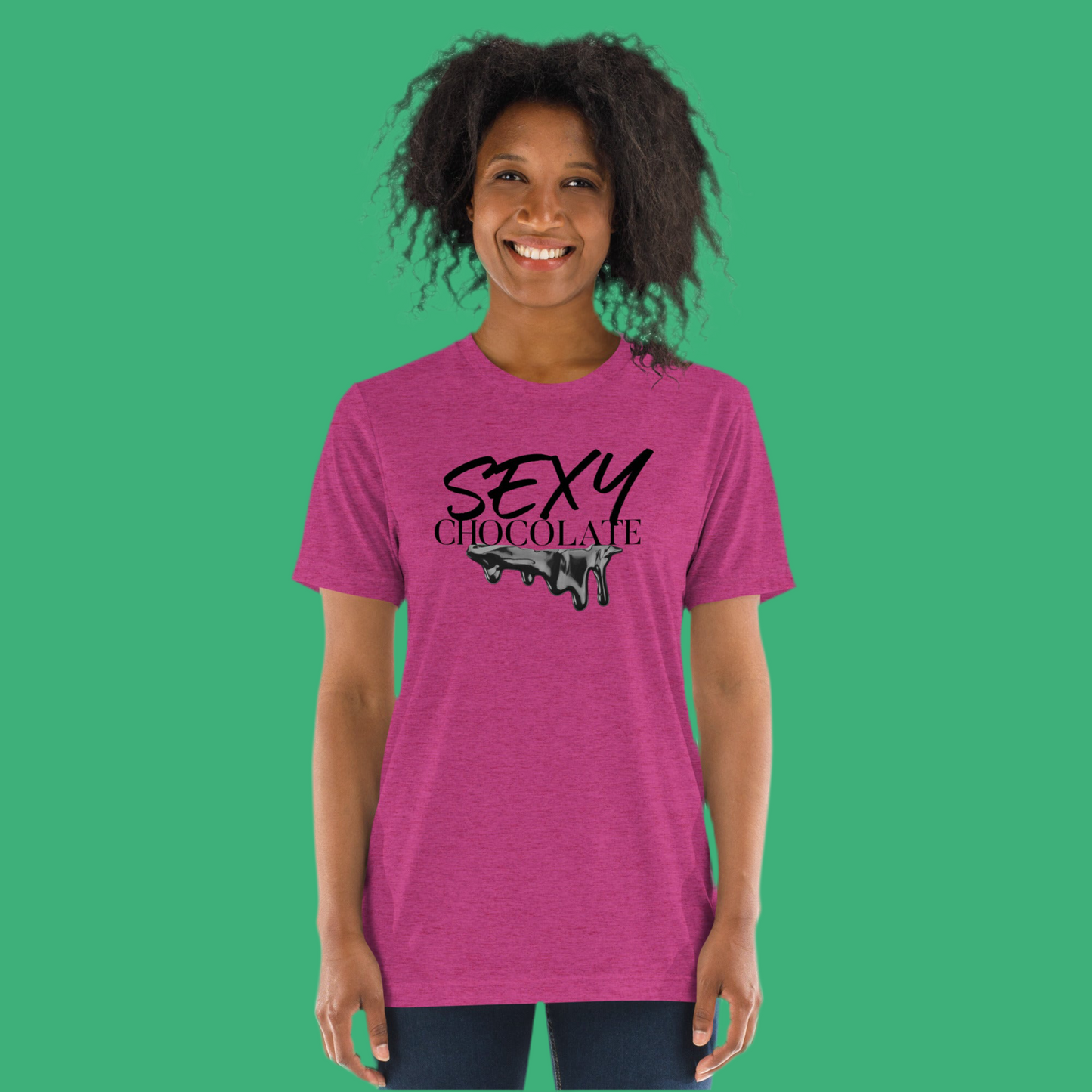 Mike’s Sexy Chocolate Short sleeve t-shirt with Black lettering